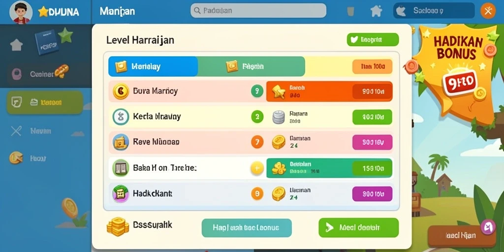 Tampilan awal yang menarik dan penuh warna.