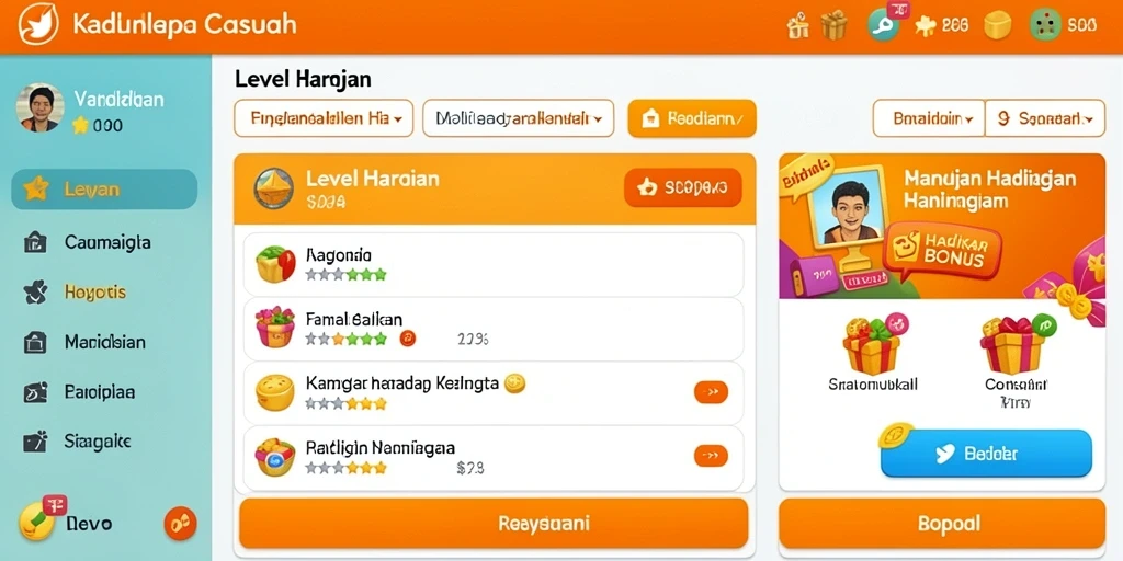 Tampilan level pertama yang mendebarkan.