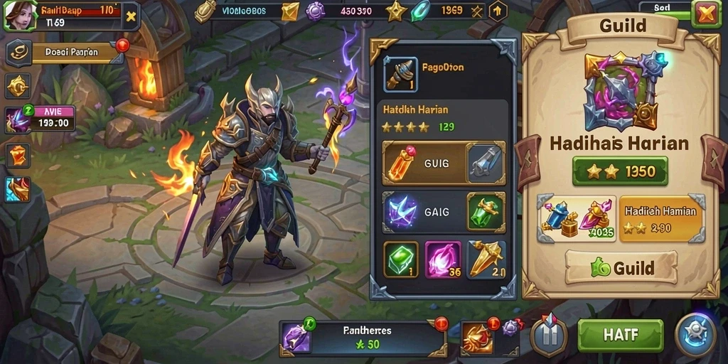 Screenshot menampilkan karakter utama dalam aksi petualangan.