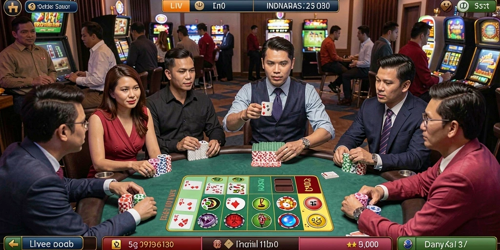 Tangkapan layar menampilkan karakter utama dalam tindakan.