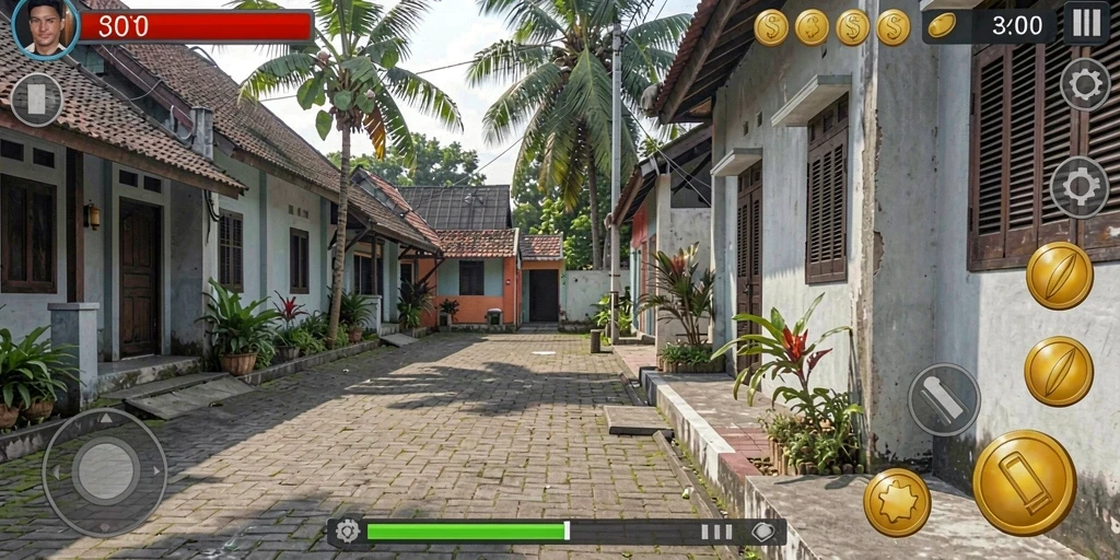 Tangkapan layar aksi seru dalam LEDAKGG.