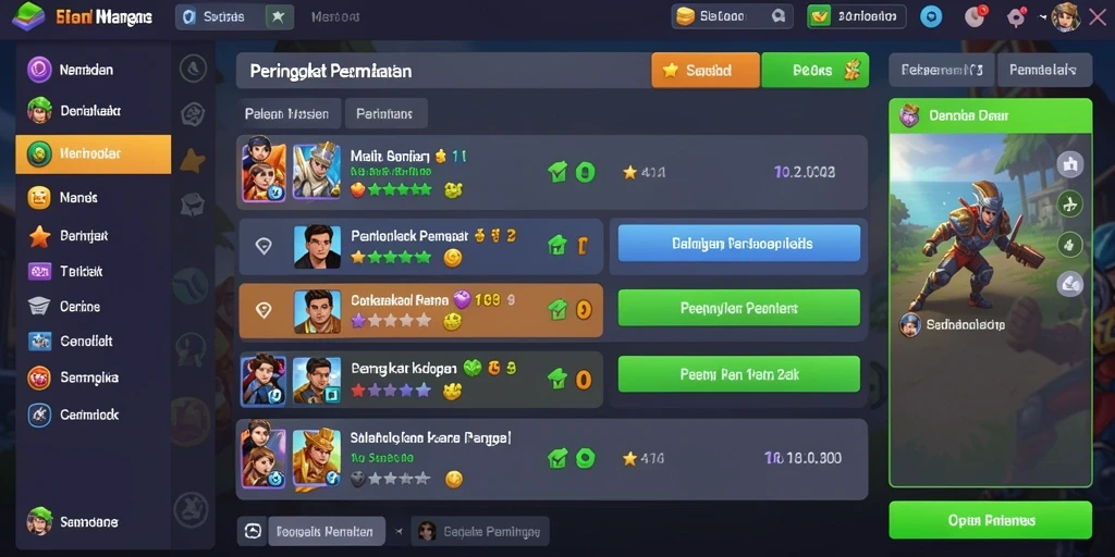 Tampilan awal aplikasi OKGAMES yang mudah dinavigasi.