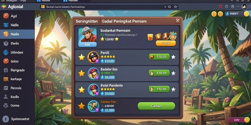 Screenshot menunjukkan karakter utama dalam aksi.