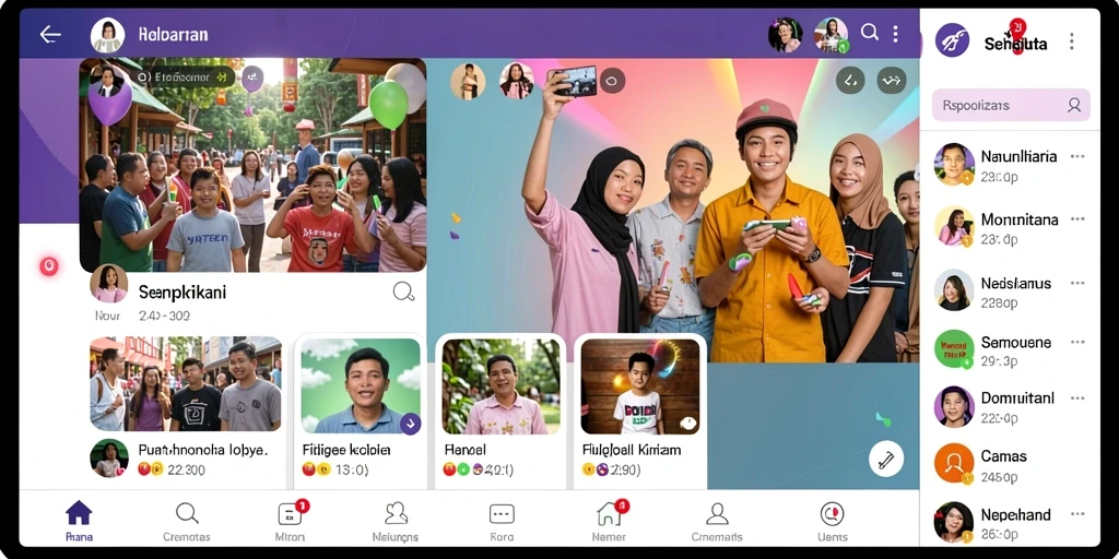 Tangkapan layar menampilkan karakter unik dalam aksi.