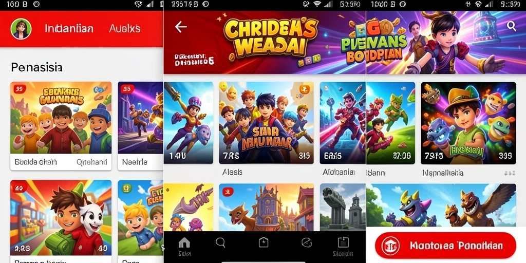 Tampilan awal game UNGUTOTO yang menarik.