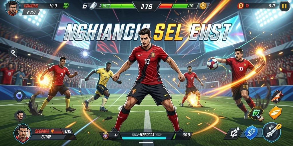 Tampilan utama permainan dengan karakter yang siap beraksi.