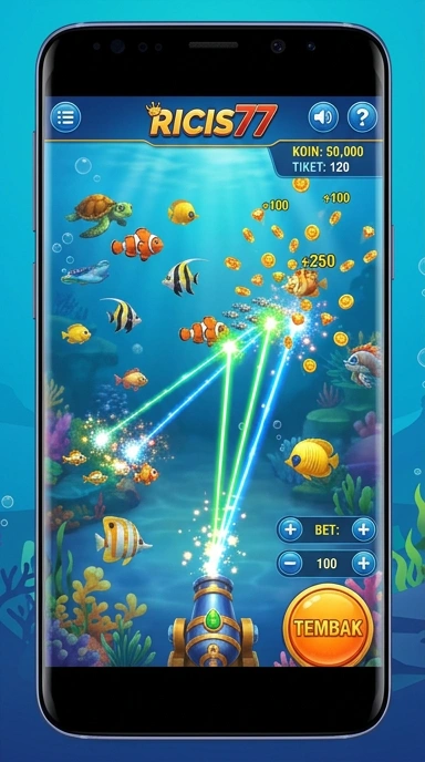 Galeri pratinjau visual ricis77 build APK resmi terbaru